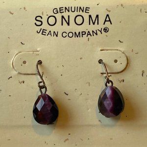 Sonoma Deep Red Drop Earrings